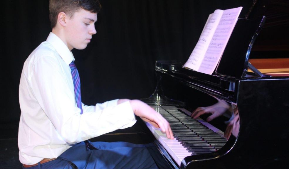New Steinway grand piano for Exeter School on loan for musicians in and out of school The